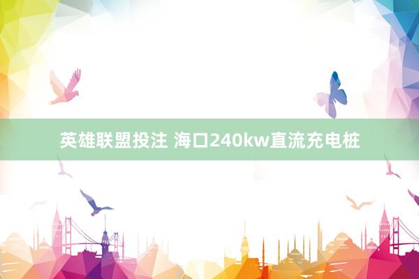英雄联盟投注 海口240kw直流充电桩