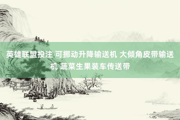 英雄联盟投注 可挪动升降输送机 大倾角皮带输送机 蔬菜生果装车传送带