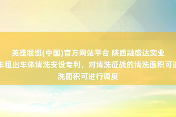 英雄联盟(中国)官方网站平台 陕西融盛达实业获得汽车租出车体清洗安设专利，对清洗征战的清洗面积可进行调度